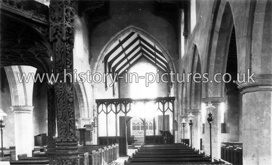 St Botolph's church, Interior, Trunch, Norfolk. c.1940's